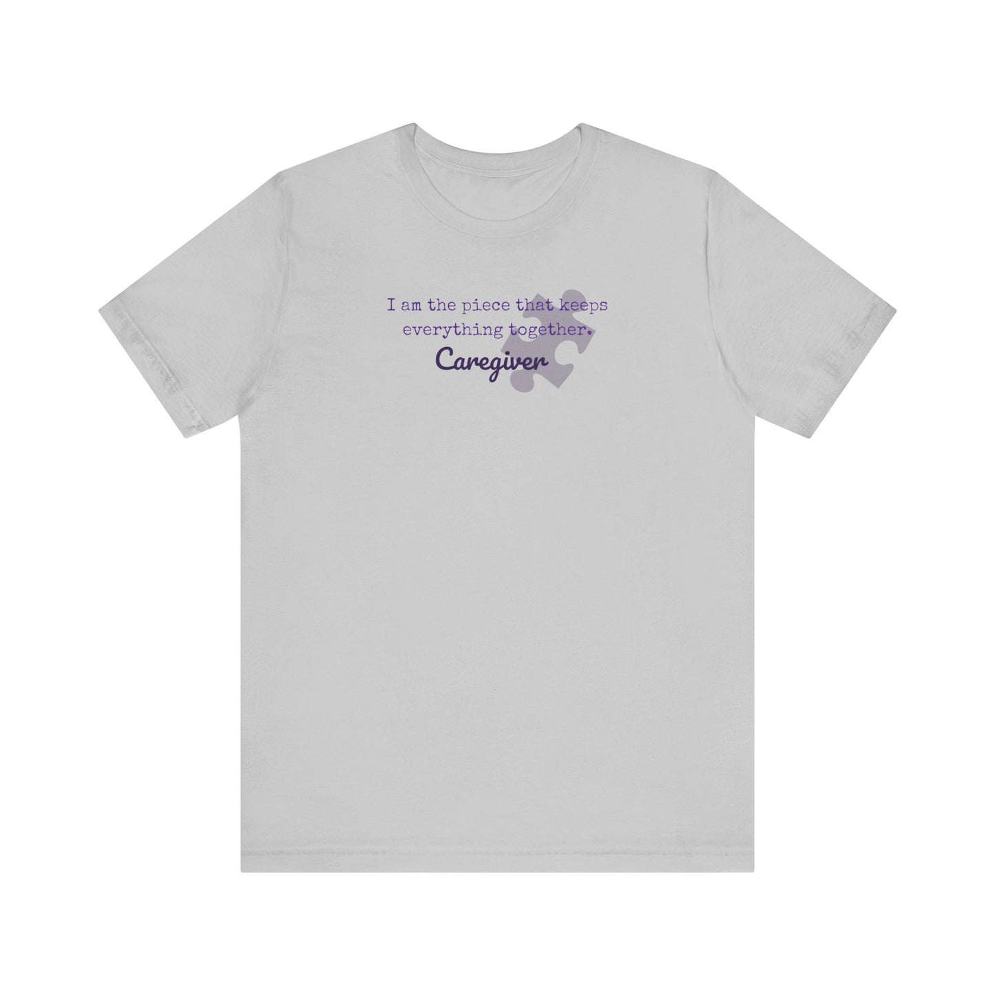Caregiver's Puzzle Piece Unisex Jersey Tee