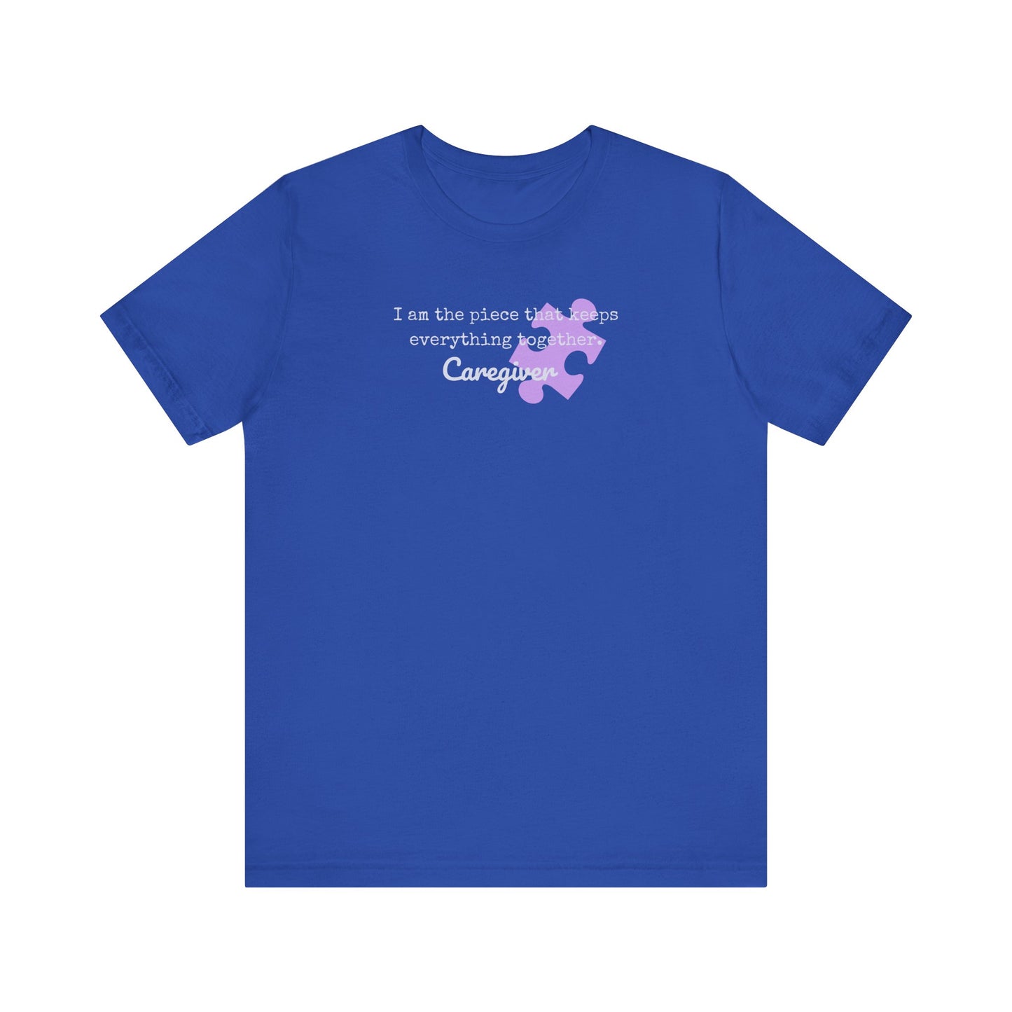 Caregiver's Puzzle Piece Unisex Jersey Tee