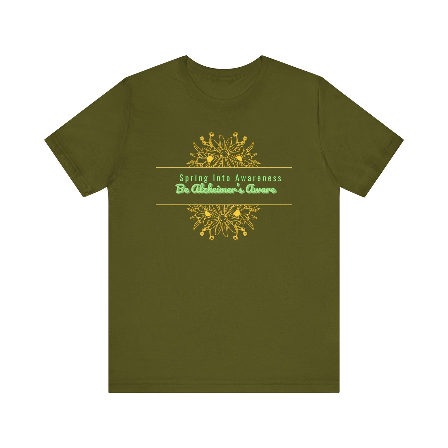 Spring Awareness Unisex Jersey Tee - Be Alzheimers Aware