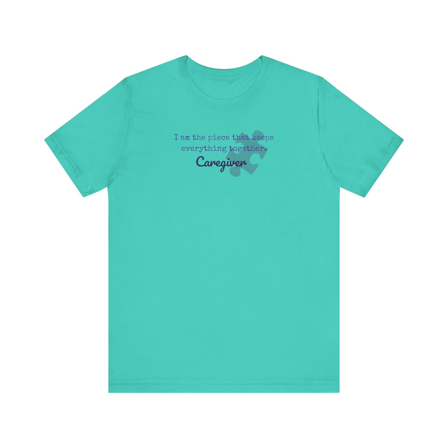 Caregiver's Puzzle Piece Unisex Jersey Tee