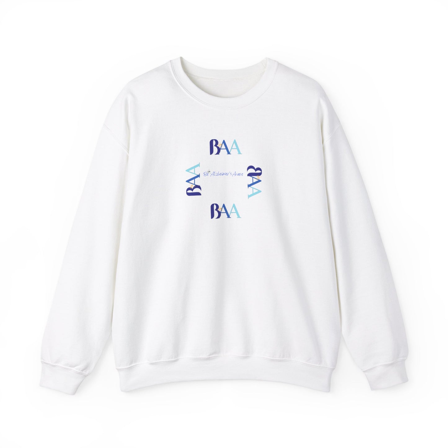 Be Alzheimer's Aware BAA Blue Ring Unisex Crewneck Sweatshirt