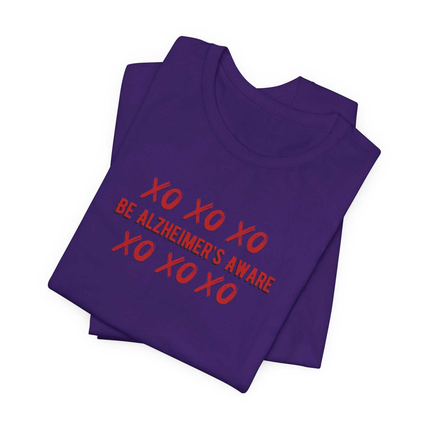 Be Alzheimer's Aware Xoxoxo with Love Unisex T-shirt