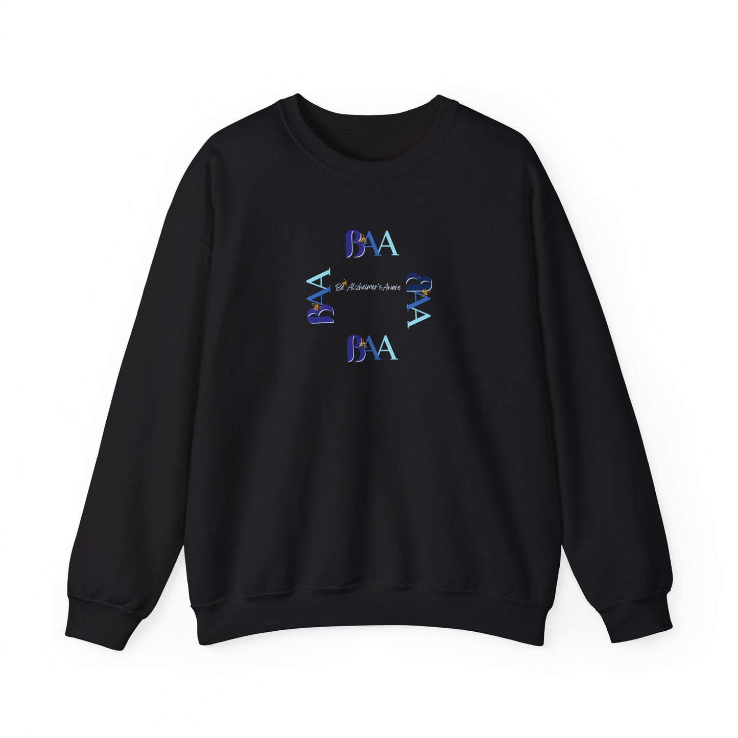 Be Alzheimer's Aware BAA Blue Ring Unisex Crewneck Sweatshirt