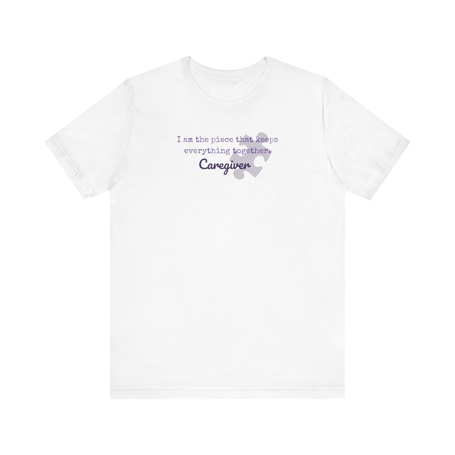 Caregiver's Puzzle Piece Unisex Jersey Tee