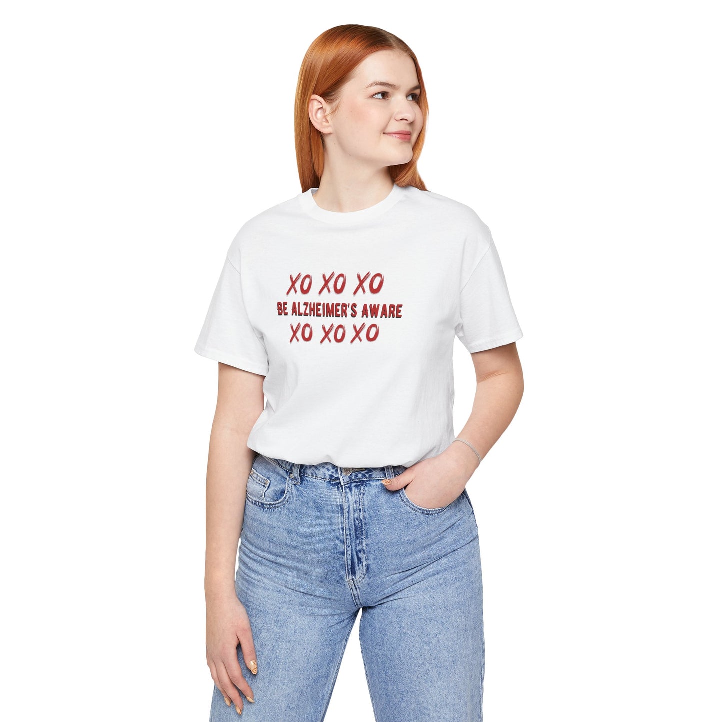 Be Alzheimer's Aware Xoxoxo with Love Unisex T-shirt