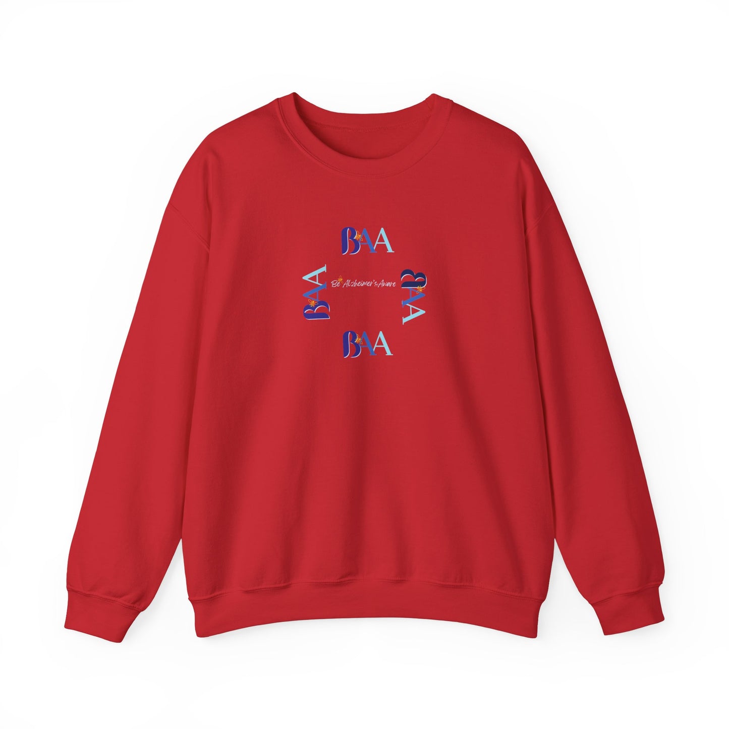 Be Alzheimer's Aware BAA Blue Ring Unisex Crewneck Sweatshirt