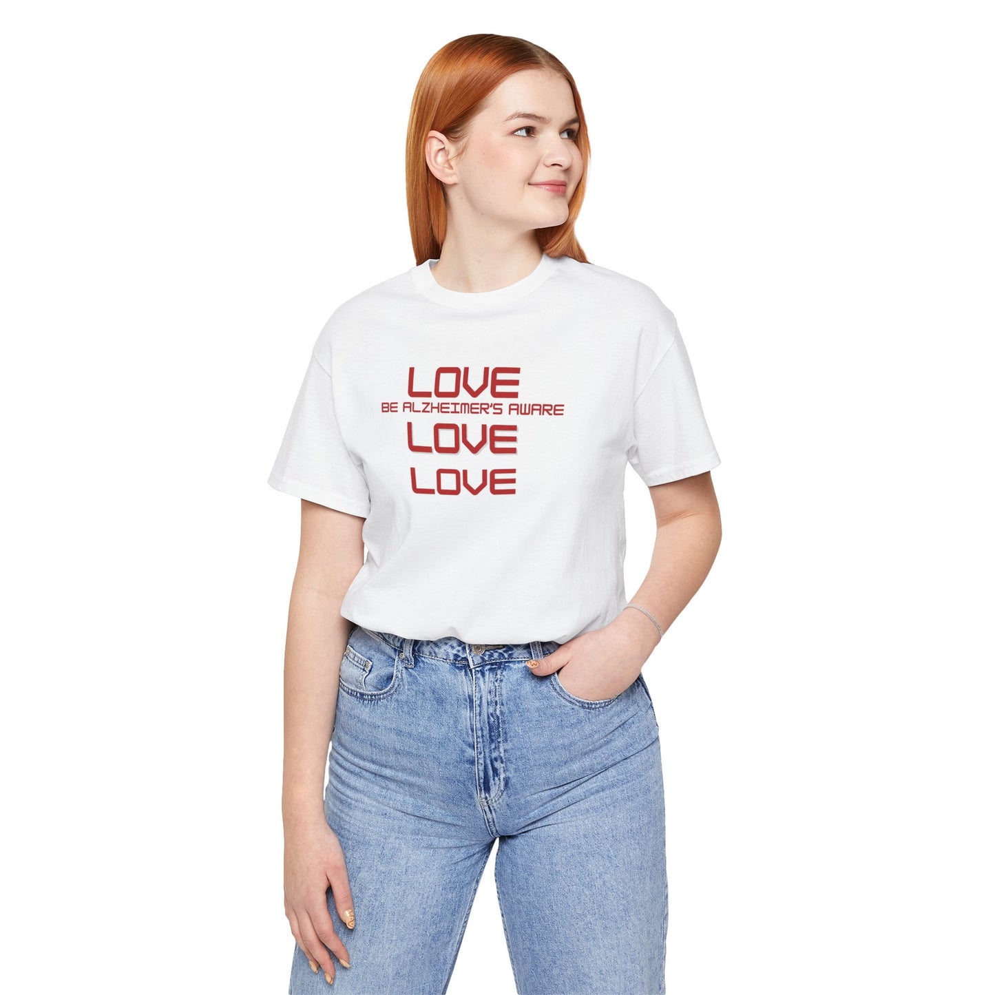 Be Alzheimer's Aware with Love Unisex T-shirt