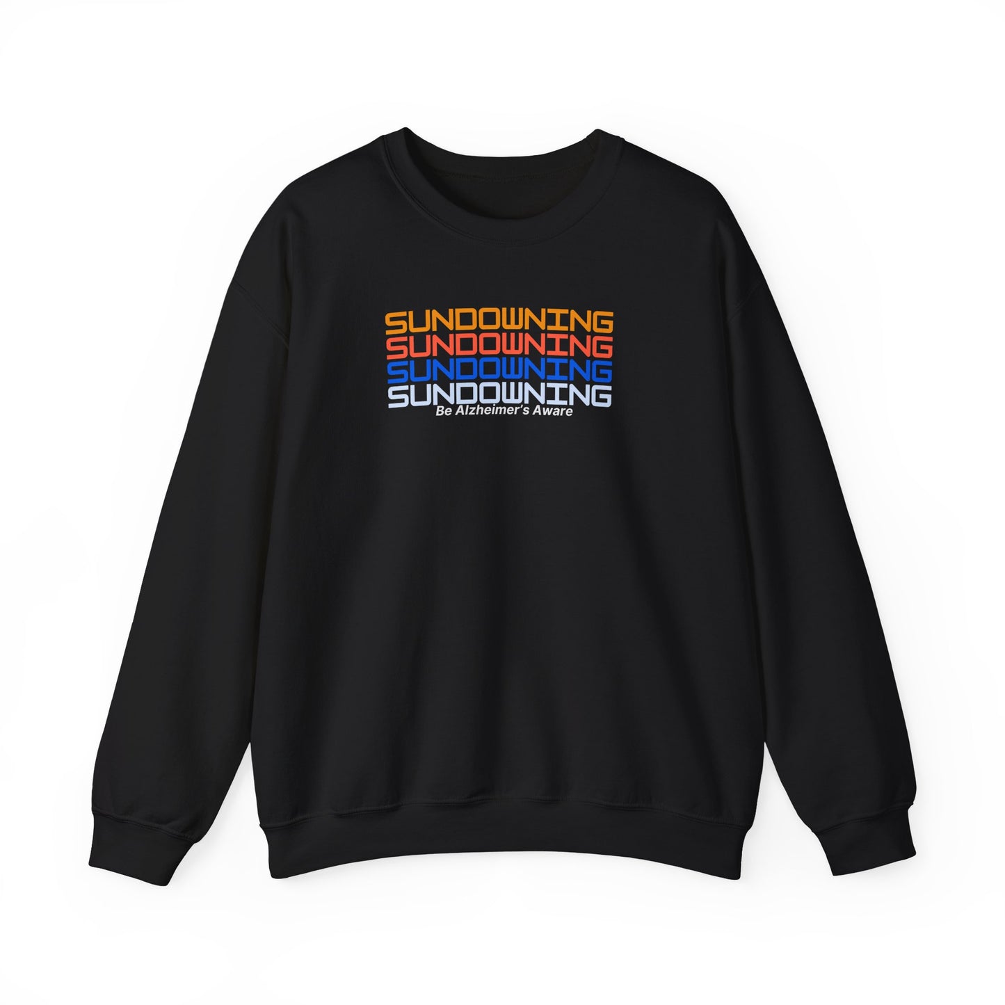 Be Alzheimer's Aware Sundowning Sunset Crewneck Sweatshirt