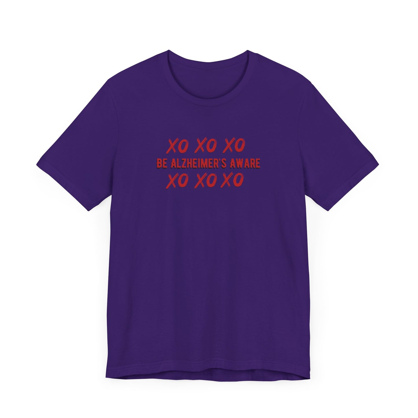 Be Alzheimer's Aware Xoxoxo with Love Unisex T-shirt