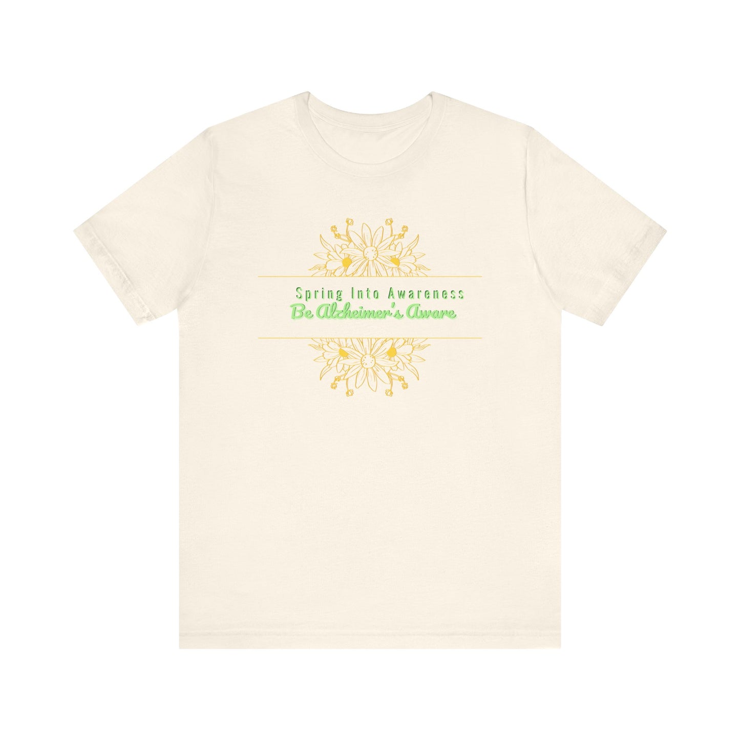 Spring Awareness Unisex Jersey Tee - Be Alzheimers Aware
