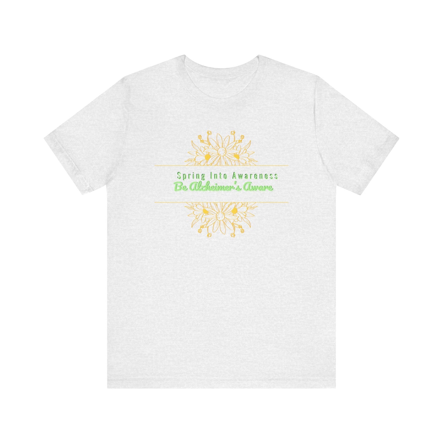 Spring Awareness Unisex Jersey Tee - Be Alzheimers Aware