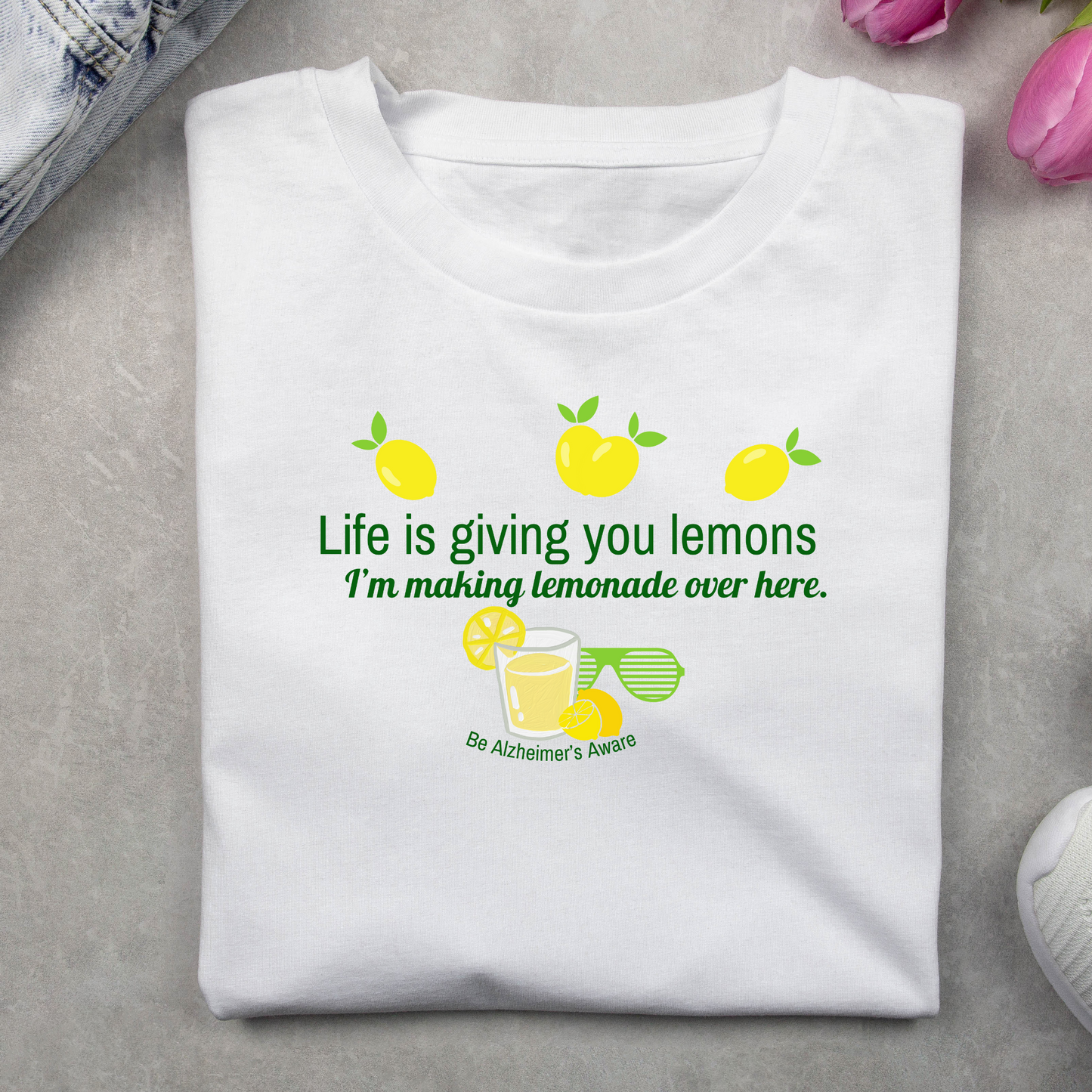Life & Lemons Be Alzheimer's Aware Unisex Jersey Tee