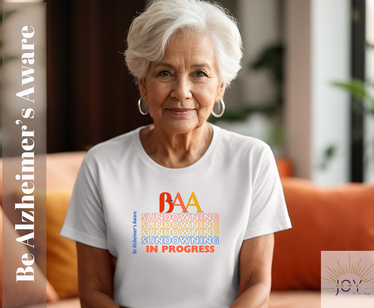 Be Alzheimer's Aware (BAA) Sundowning Unisex Jersey Short Sleeve Tee