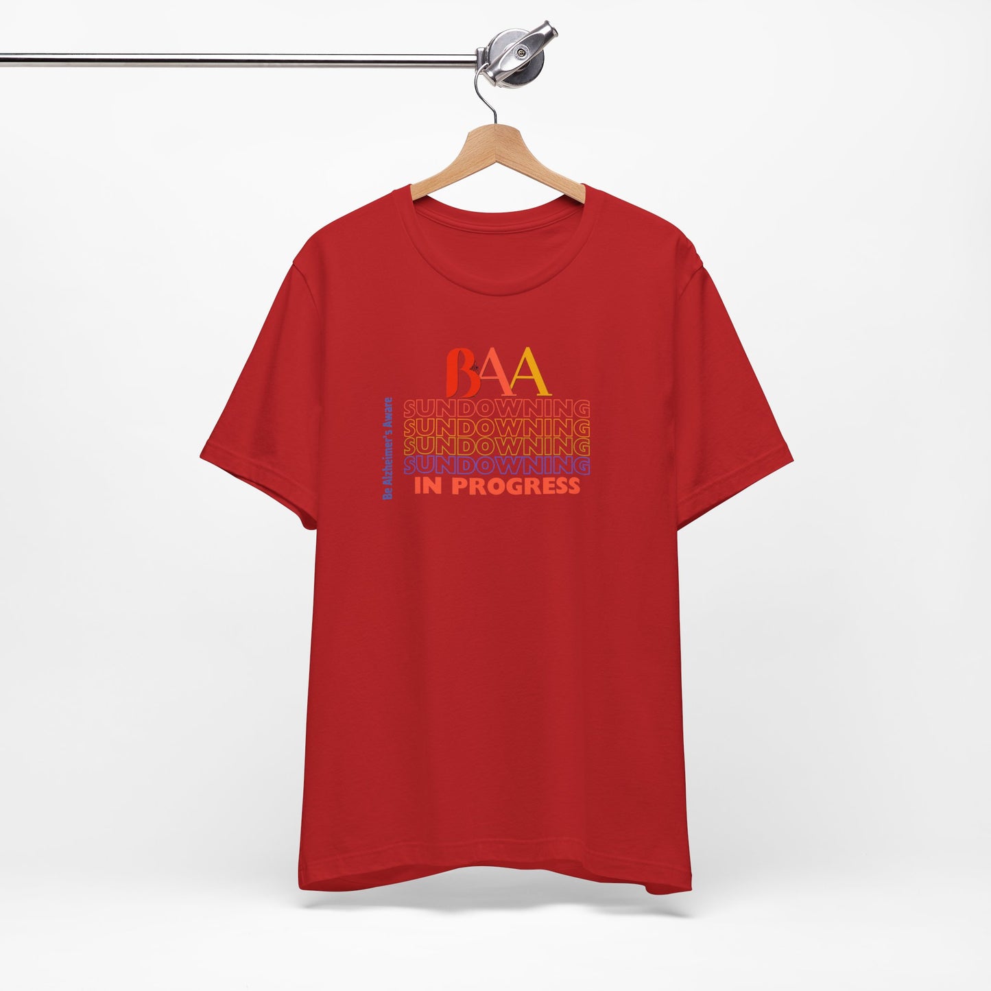 Be Alzheimer's Aware (BAA) Sundowning Unisex Jersey Short Sleeve Tee