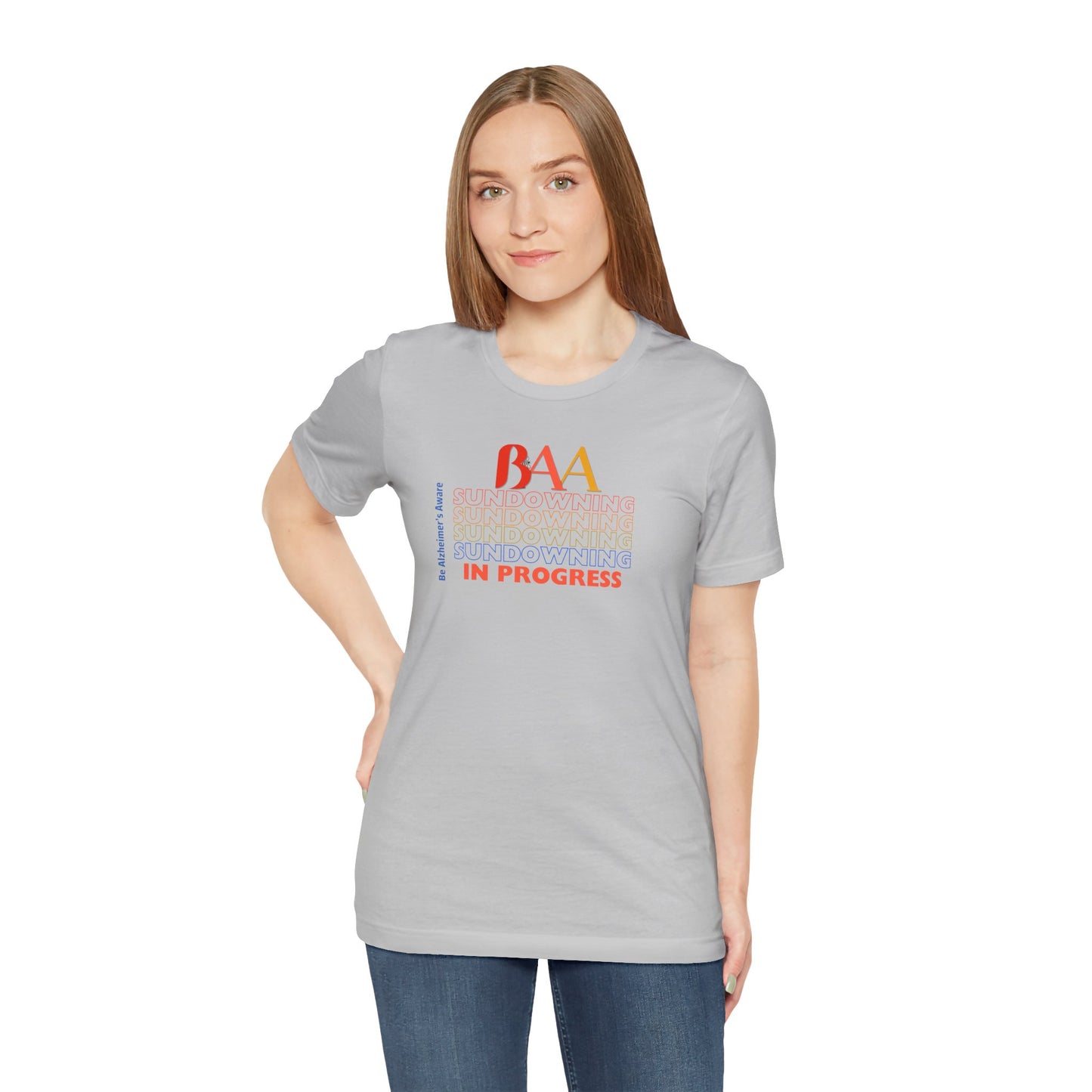 Be Alzheimer's Aware (BAA) Sundowning Unisex Jersey Short Sleeve Tee