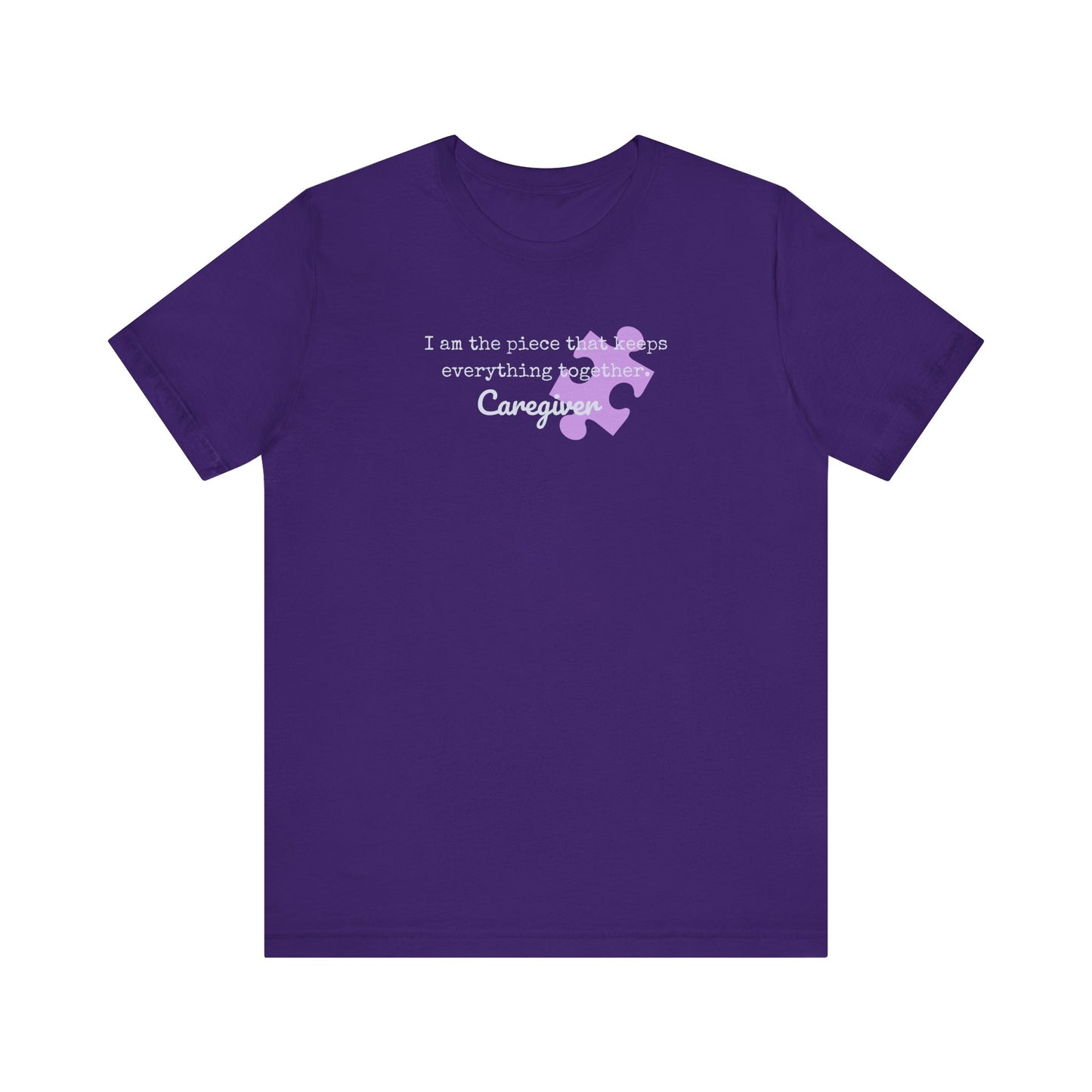 Caregiver's Puzzle Piece Unisex Jersey Tee