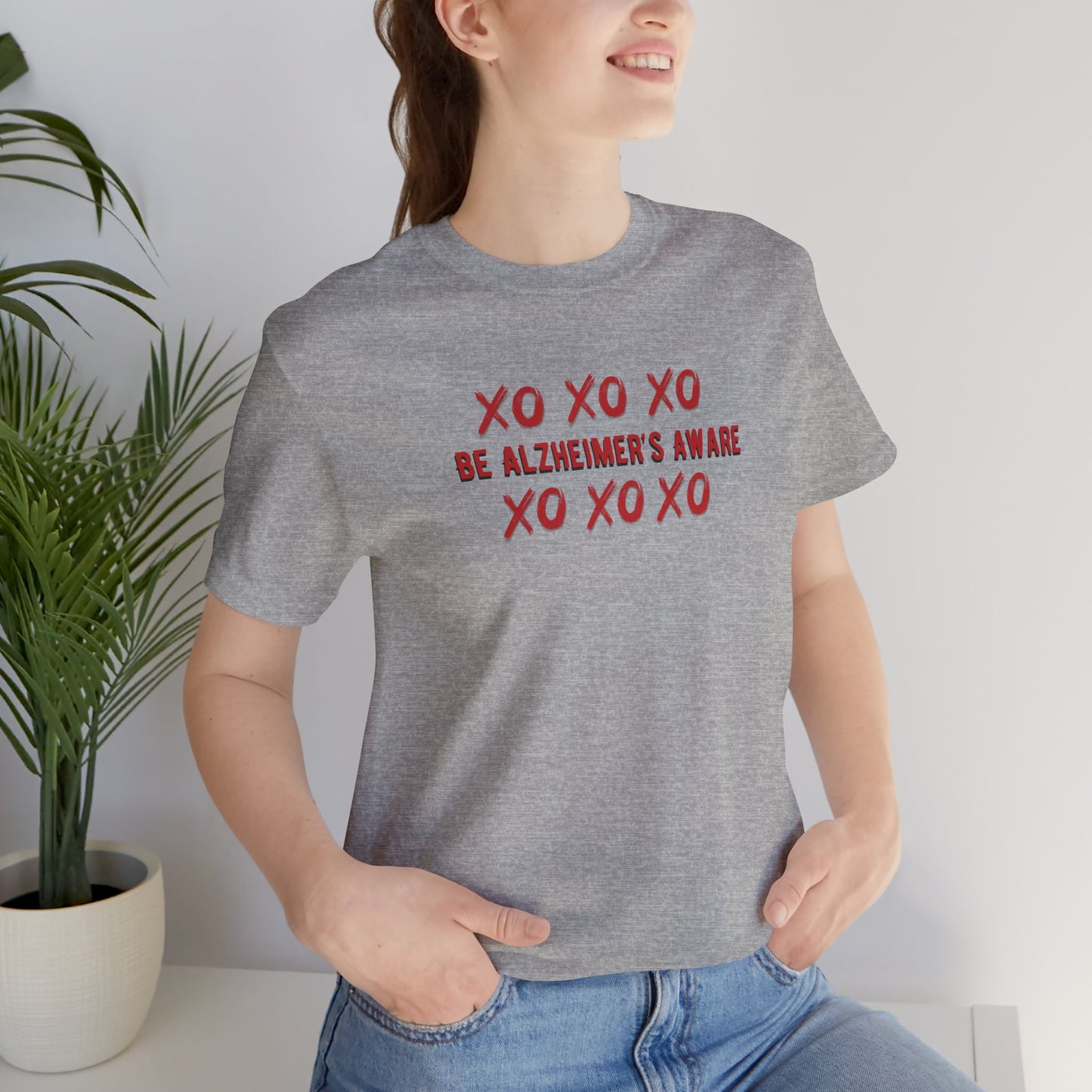 Be Alzheimer's Aware Xoxoxo with Love Unisex T-shirt