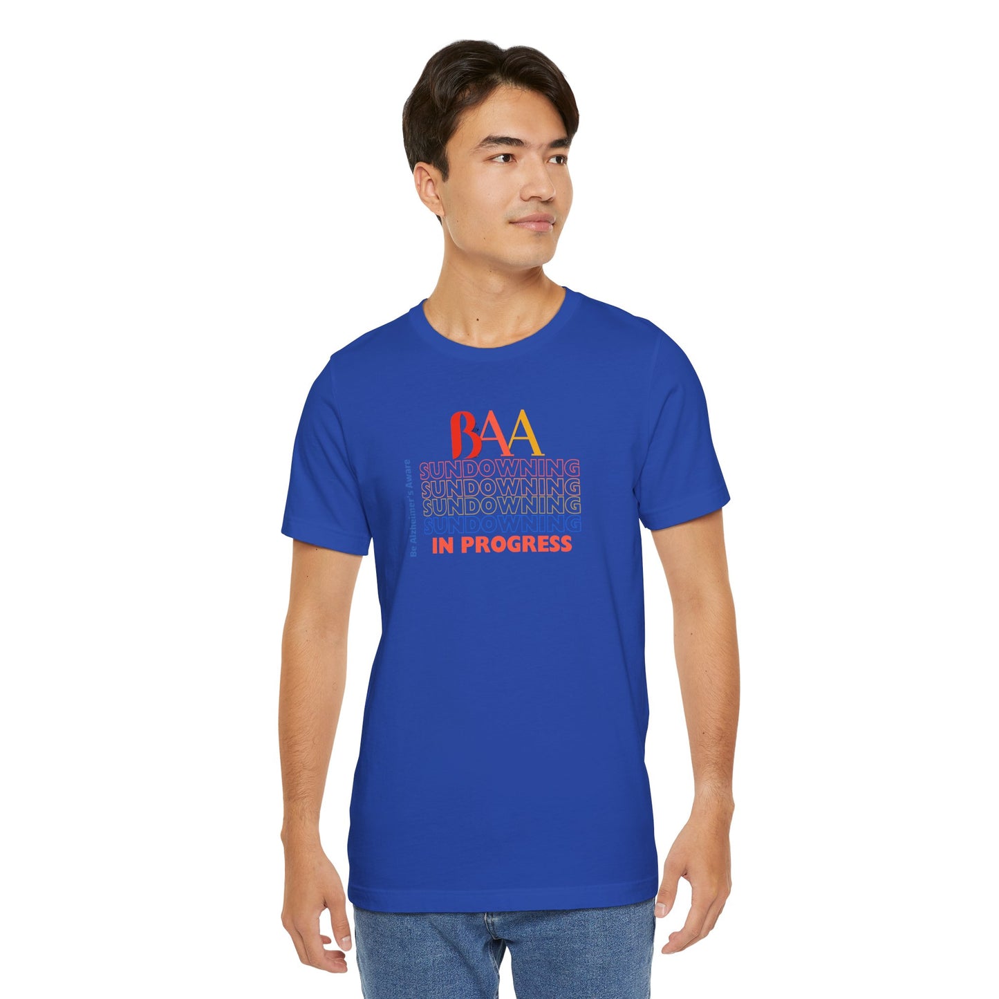 Be Alzheimer's Aware (BAA) Sundowning Unisex Jersey Short Sleeve Tee