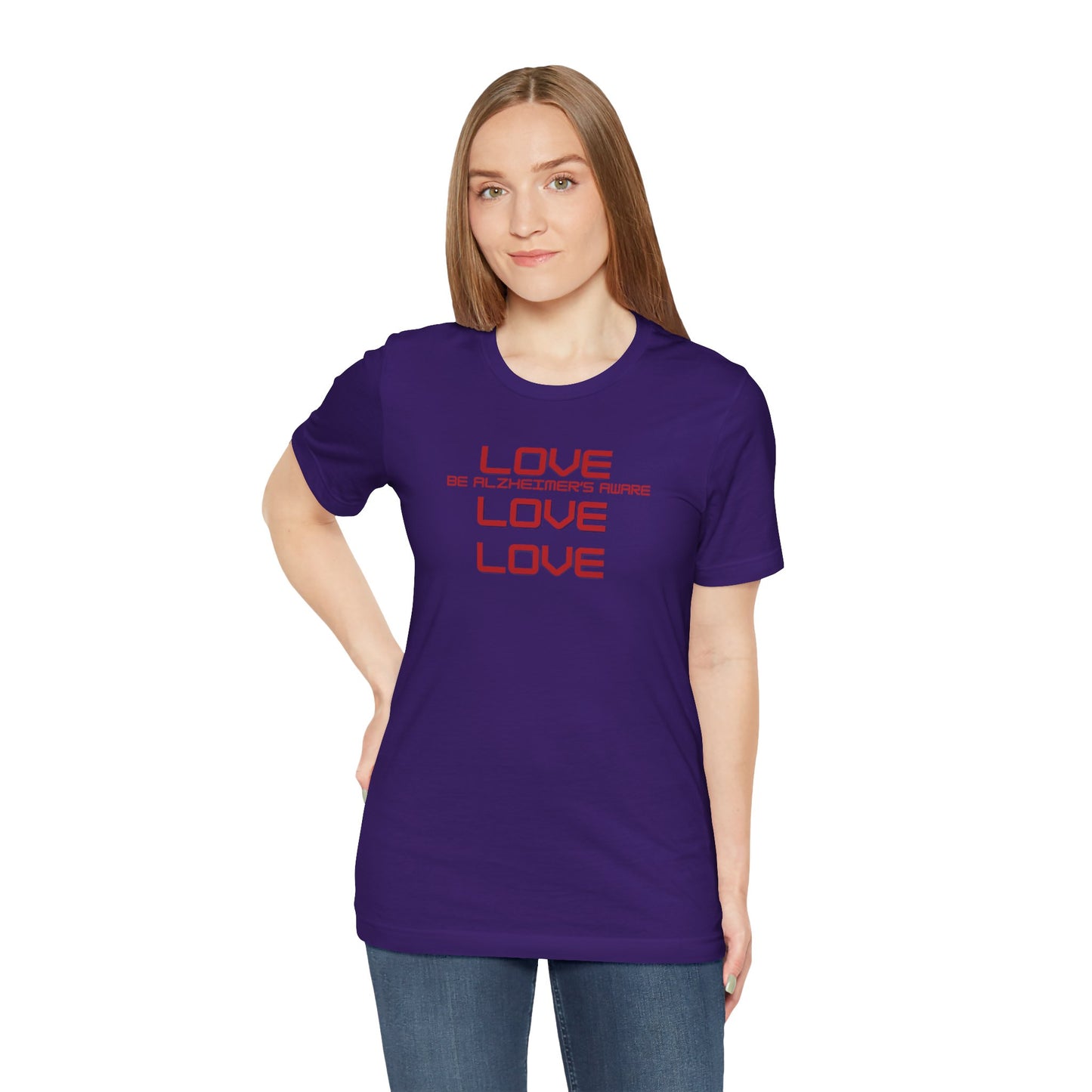 Be Alzheimer's Aware with Love Unisex T-shirt