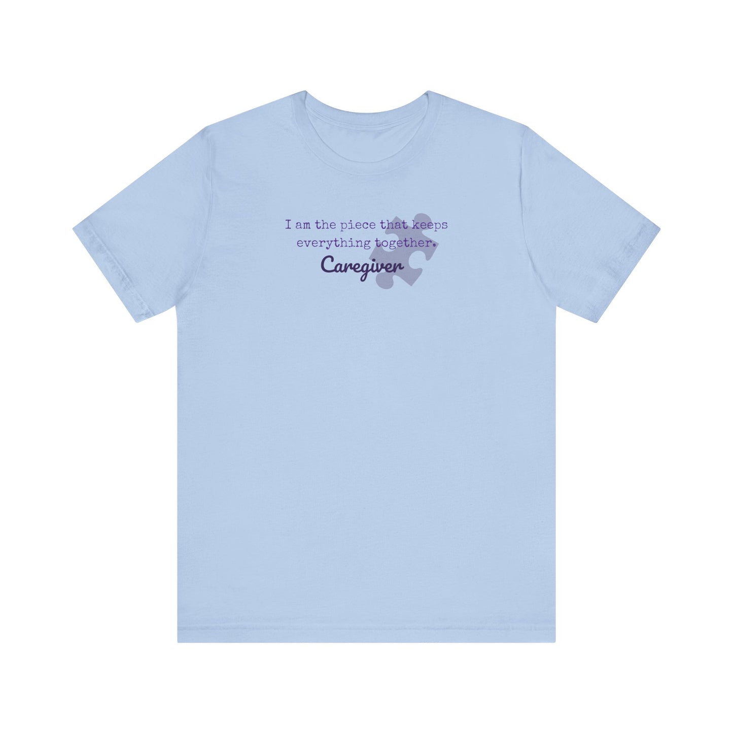 Caregiver's Puzzle Piece Unisex Jersey Tee