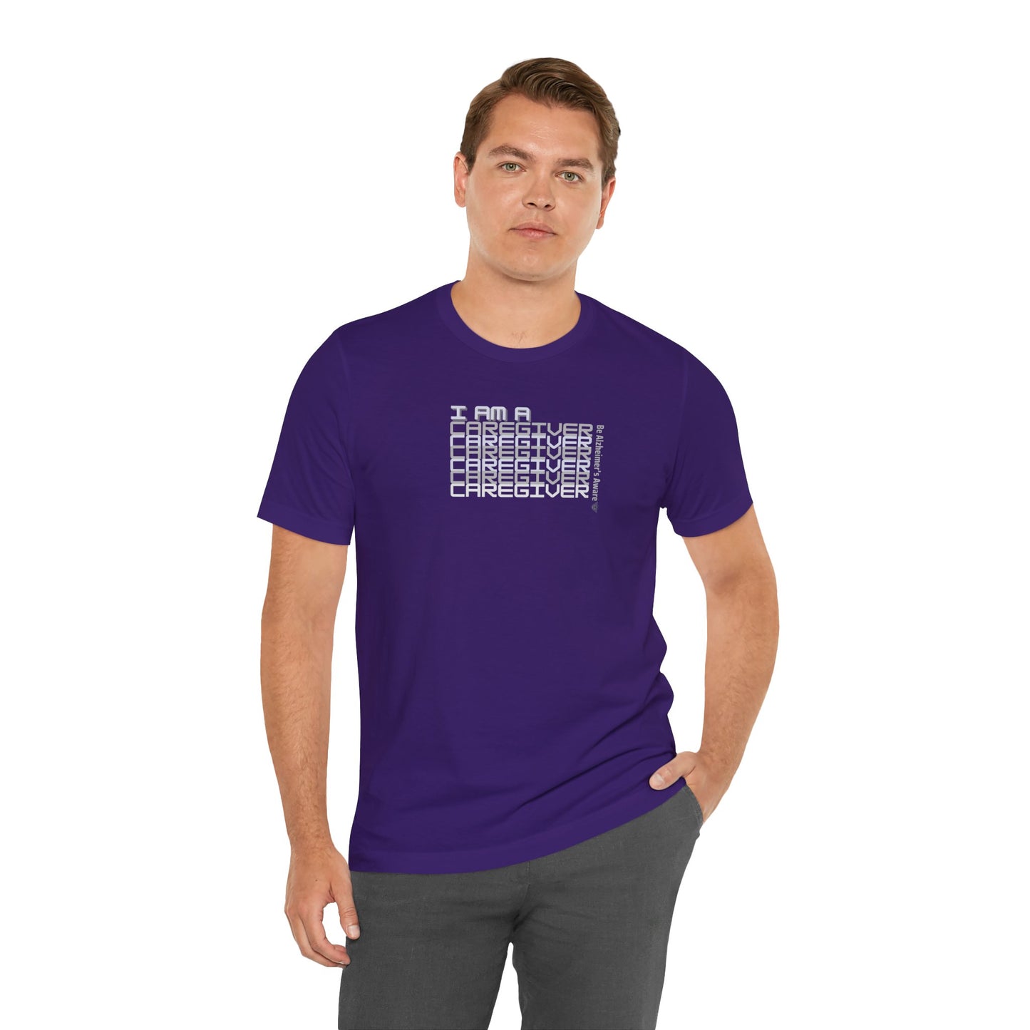 Be Alzheimer's Aware I Am A Caregiver Unisex T-shirt