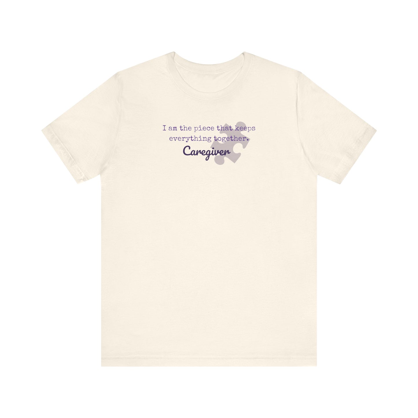 Caregiver's Puzzle Piece Unisex Jersey Tee