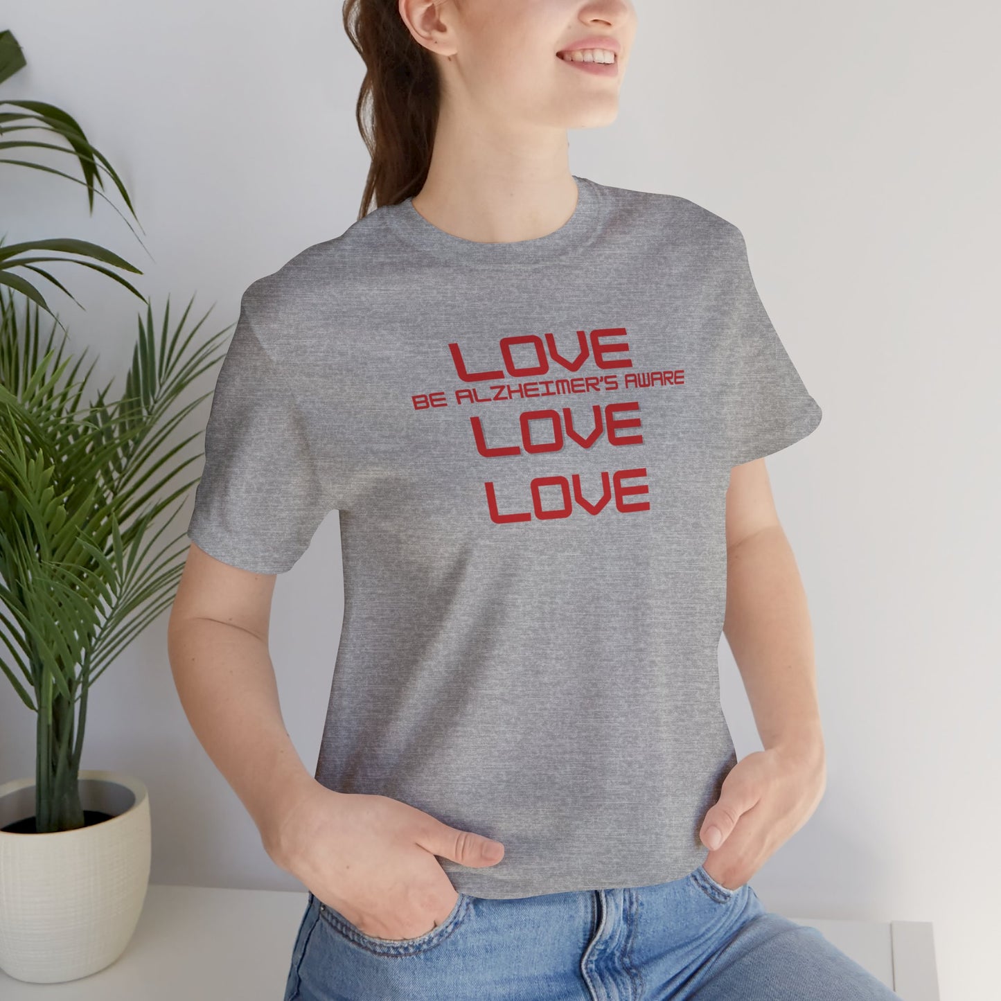 Be Alzheimer's Aware with Love Unisex T-shirt