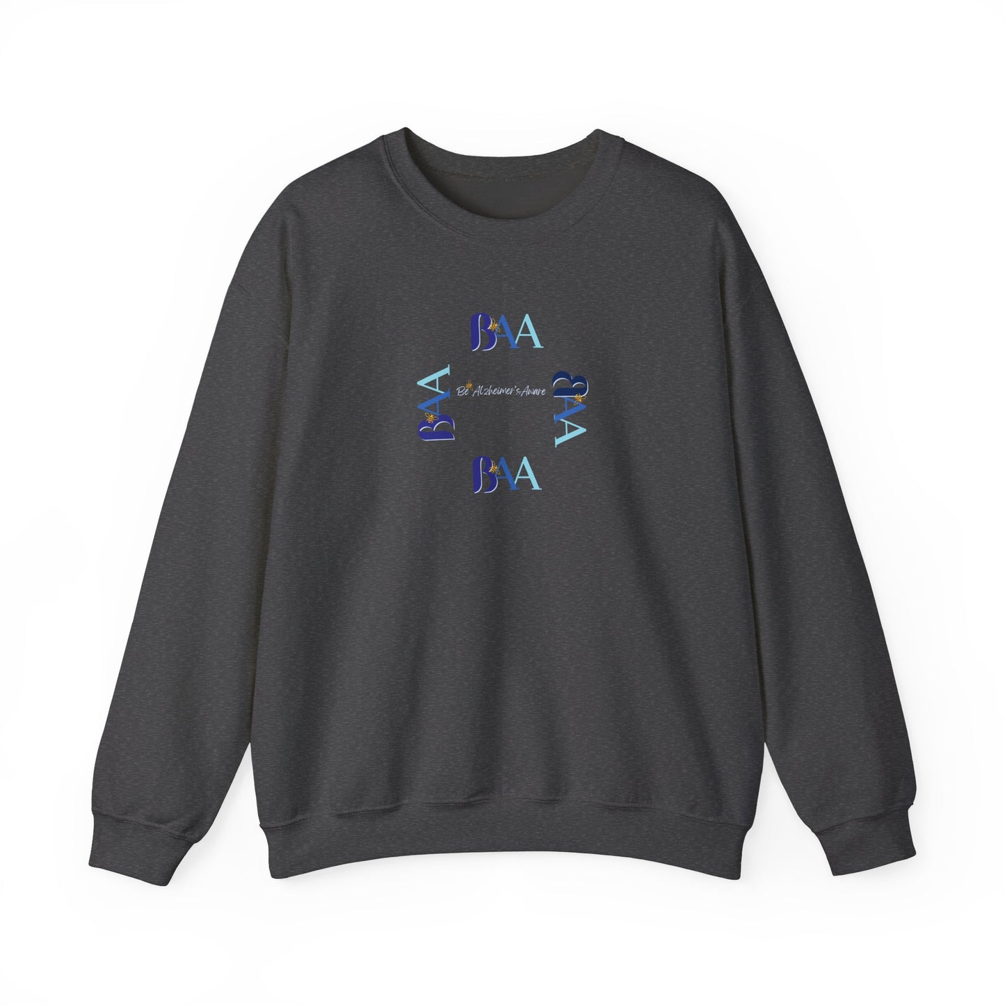 Be Alzheimer's Aware BAA Blue Ring Unisex Crewneck Sweatshirt