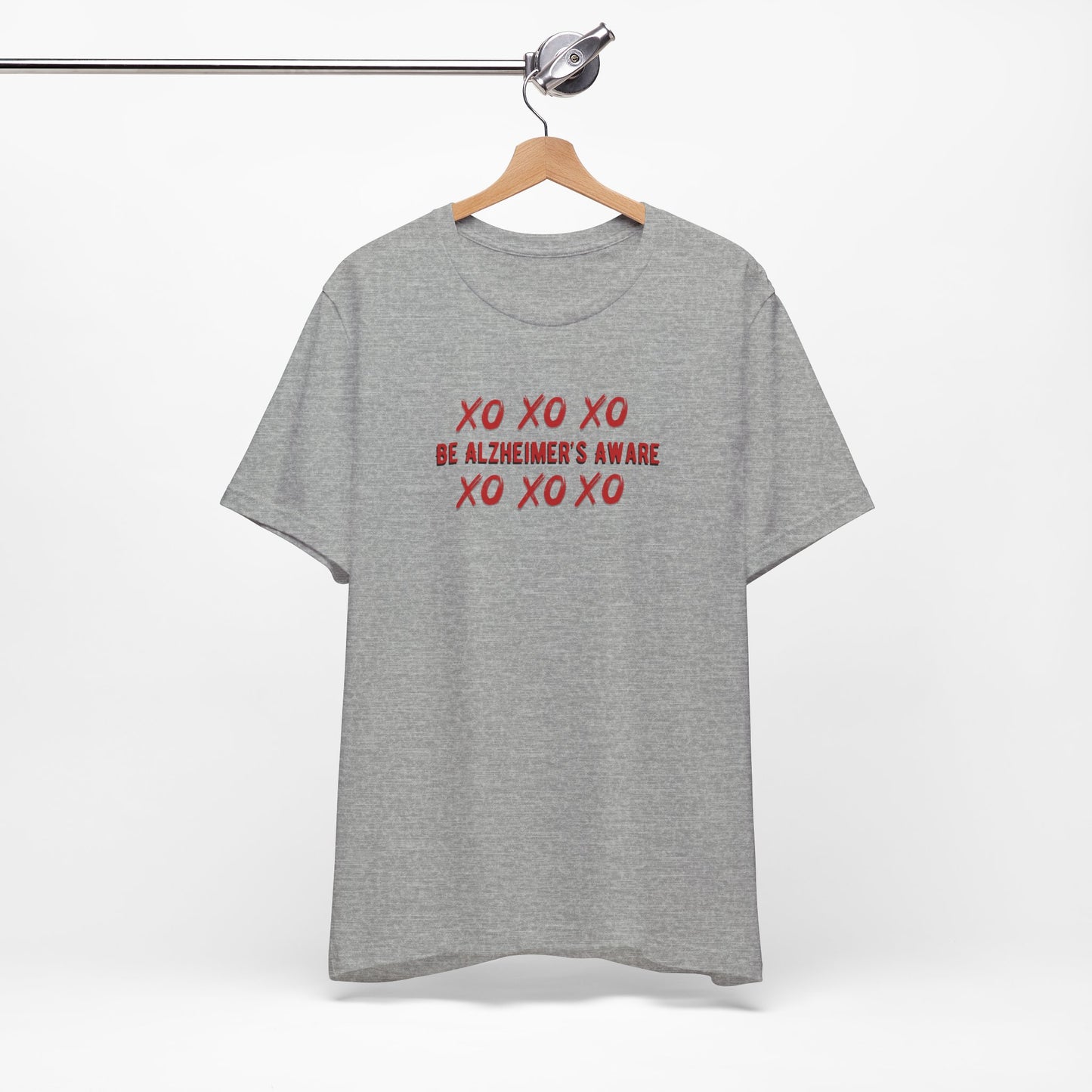 Be Alzheimer's Aware Xoxoxo with Love Unisex T-shirt