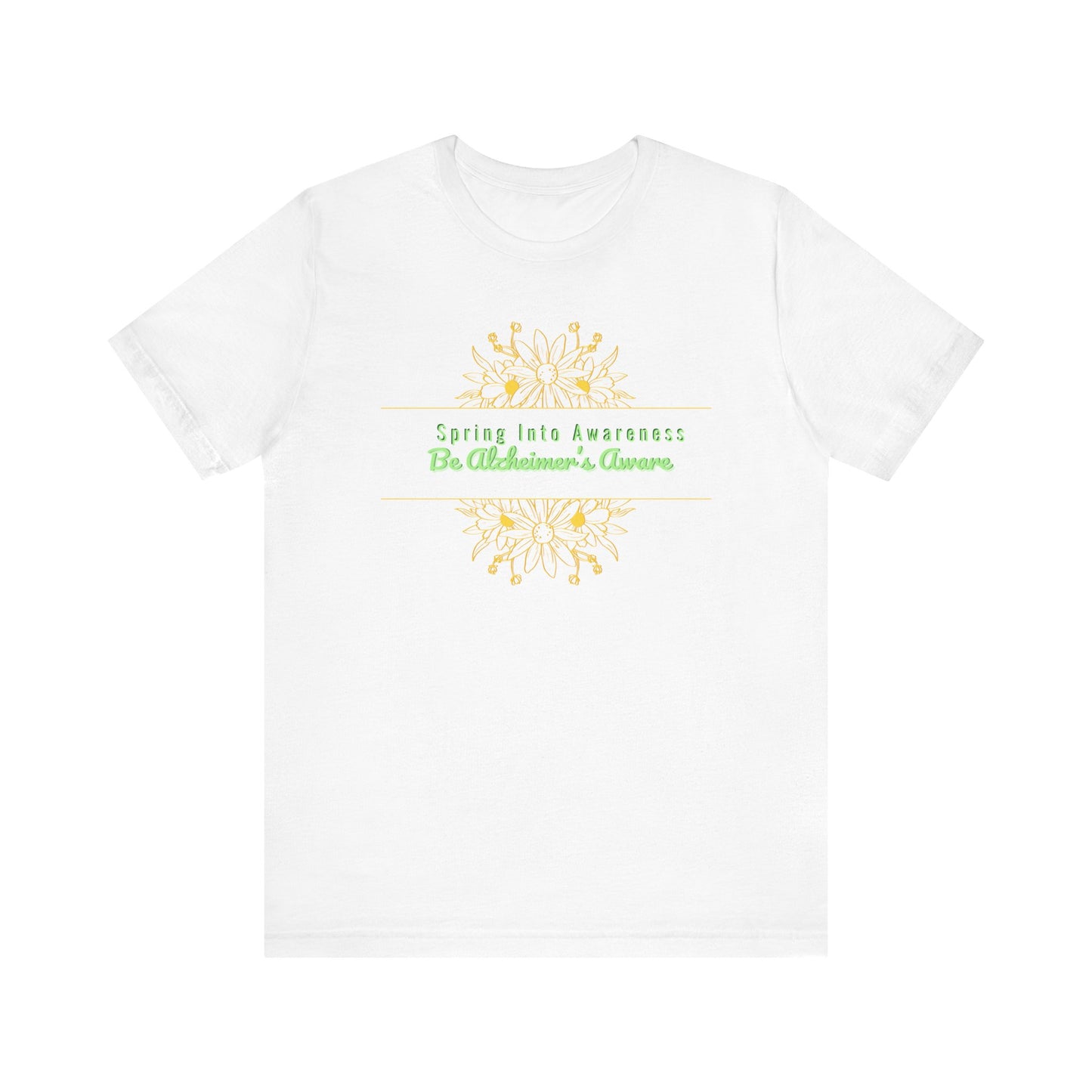 Spring Awareness Unisex Jersey Tee - Be Alzheimers Aware