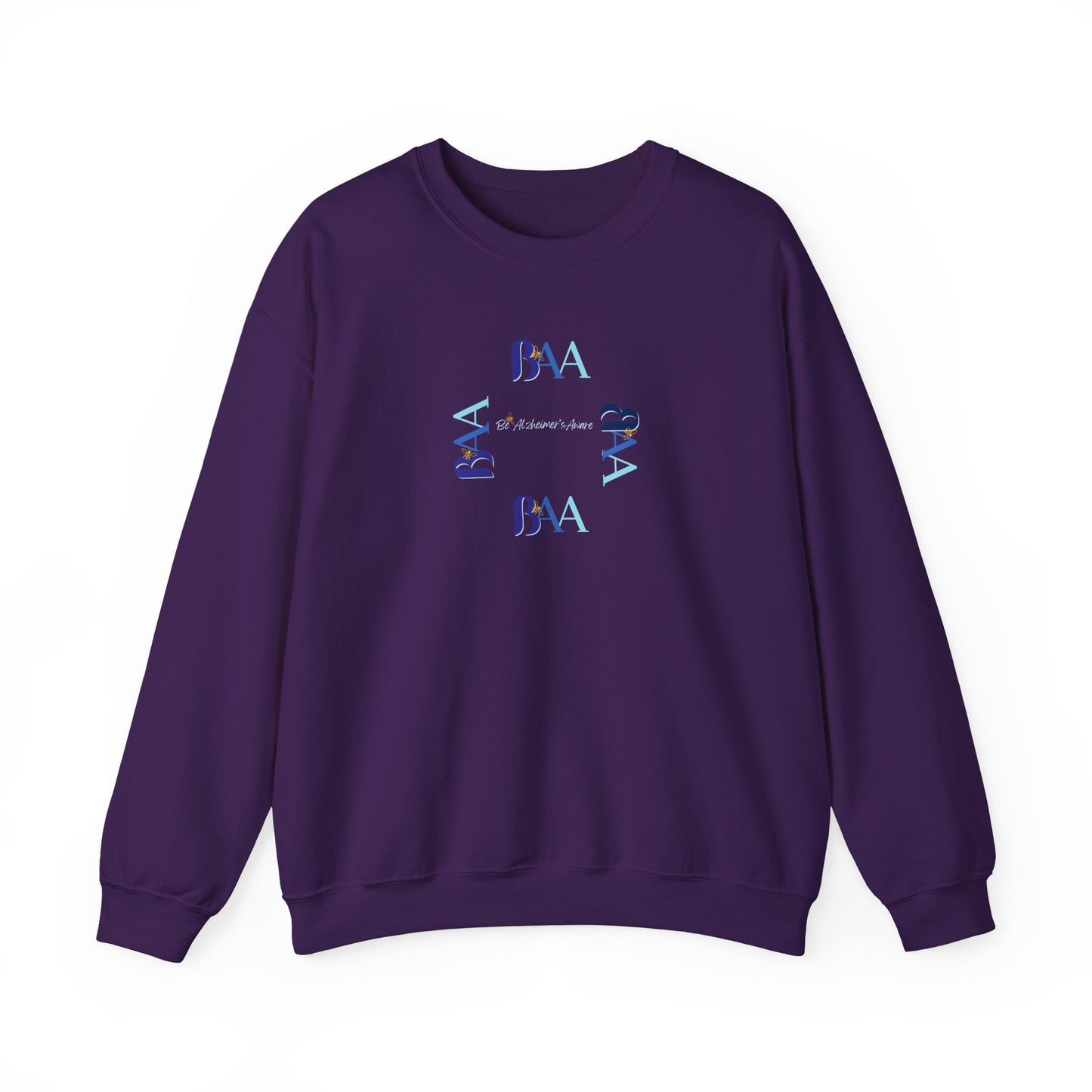 Be Alzheimer's Aware BAA Blue Ring Unisex Crewneck Sweatshirt