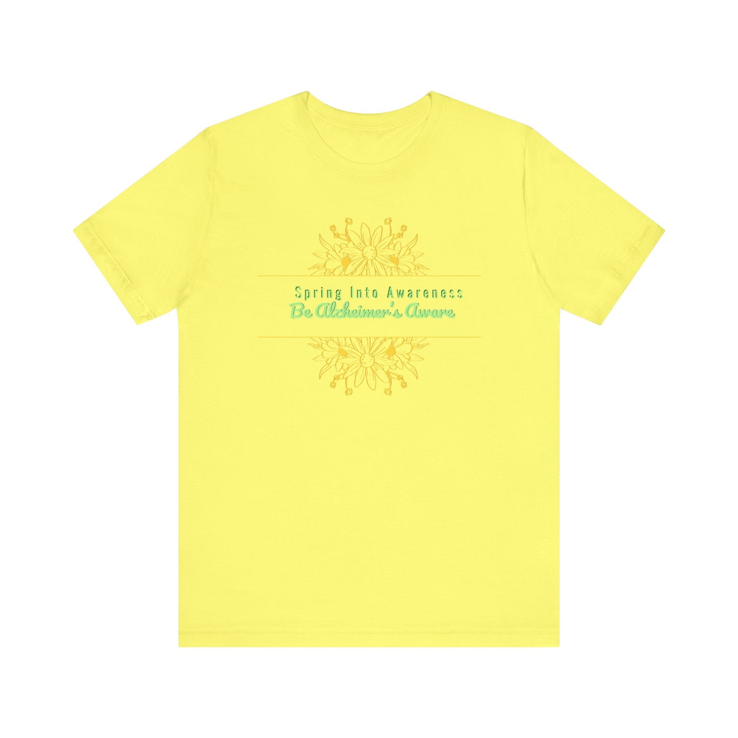 Spring Awareness Unisex Jersey Tee - Be Alzheimers Aware