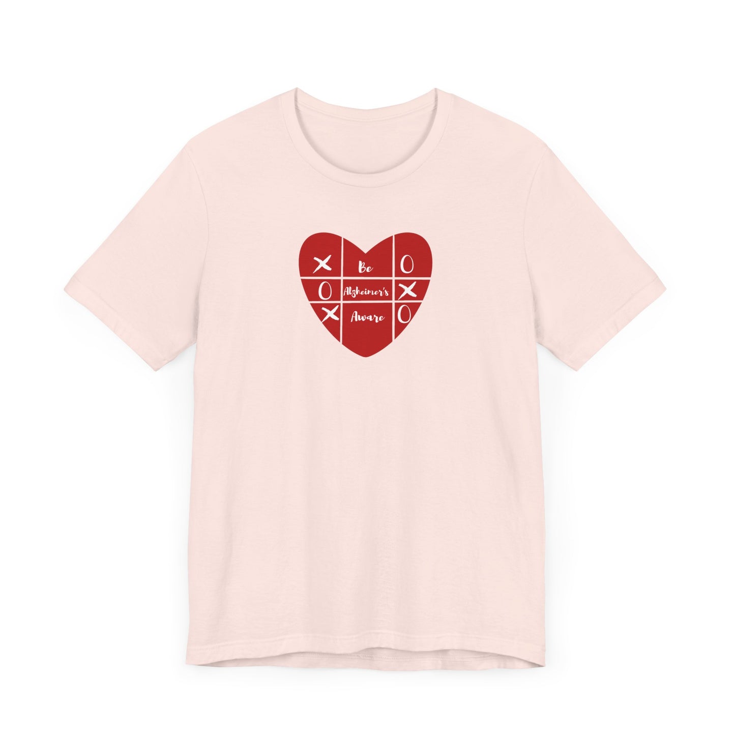 Be Alzheimer's Aware Xoxox Heart Tic-Tac-Toe Unisex T-shirt