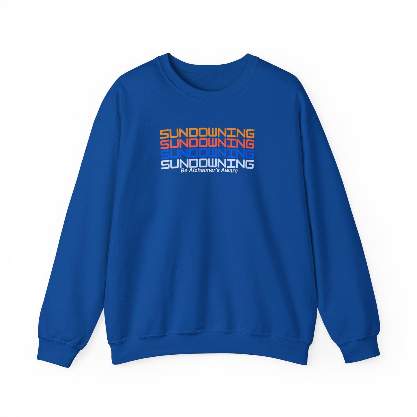 Be Alzheimer's Aware Sundowning Sunset Crewneck Sweatshirt