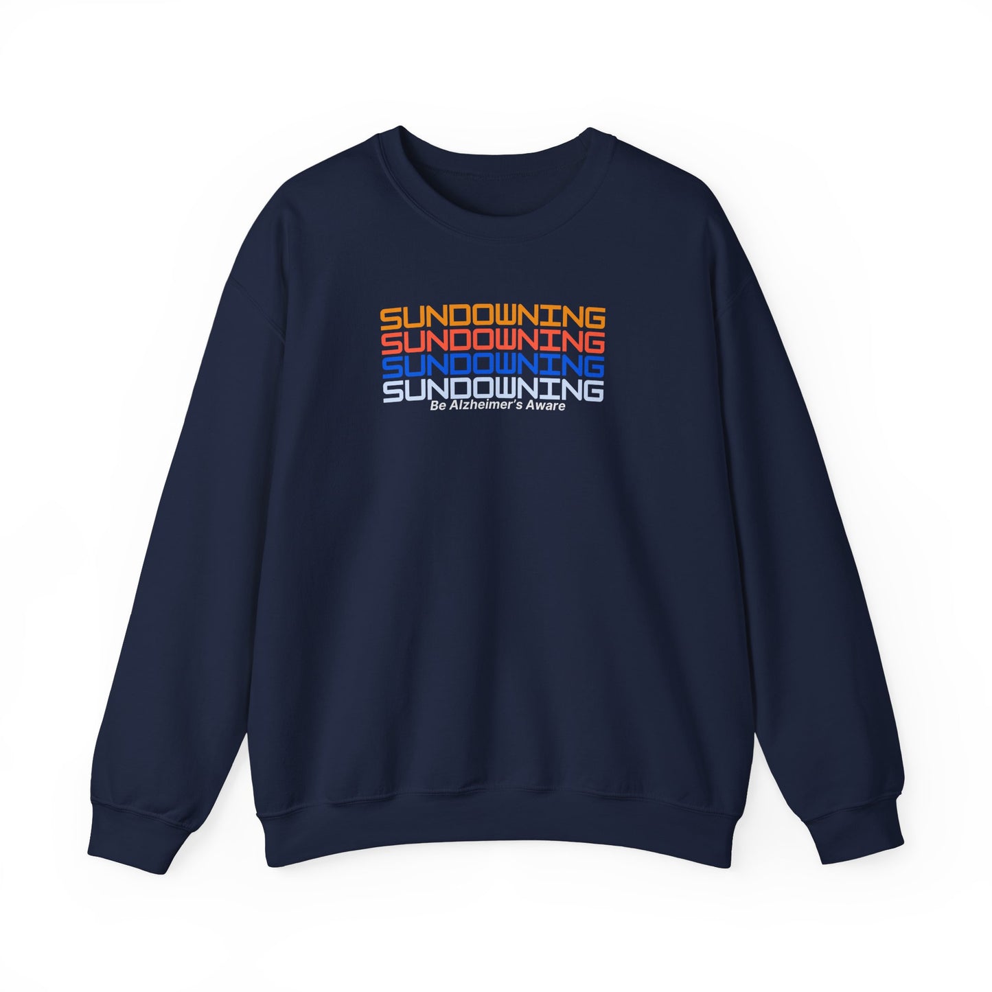 Be Alzheimer's Aware Sundowning Sunset Crewneck Sweatshirt