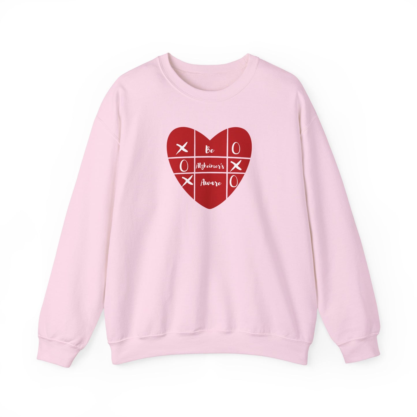 Alzheimer's Awareness Tic-Tac-Toe Heart Sweatshirt