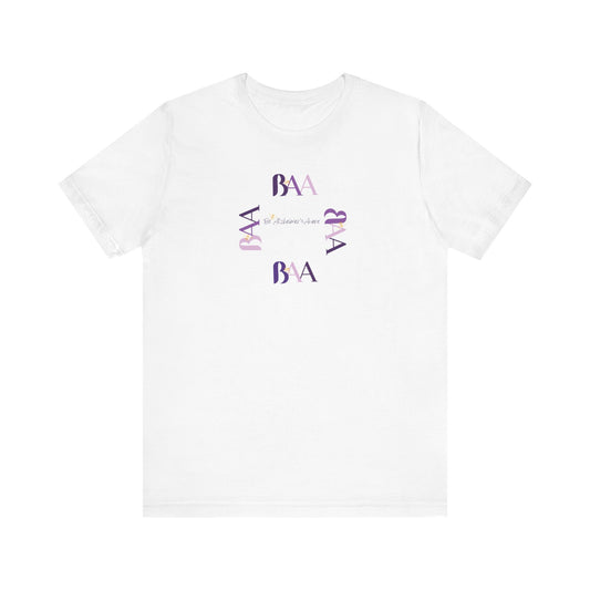 Be Alzheimer's Aware BAA Purple Ring Bella Canvas 3001 Unisex T-shirt