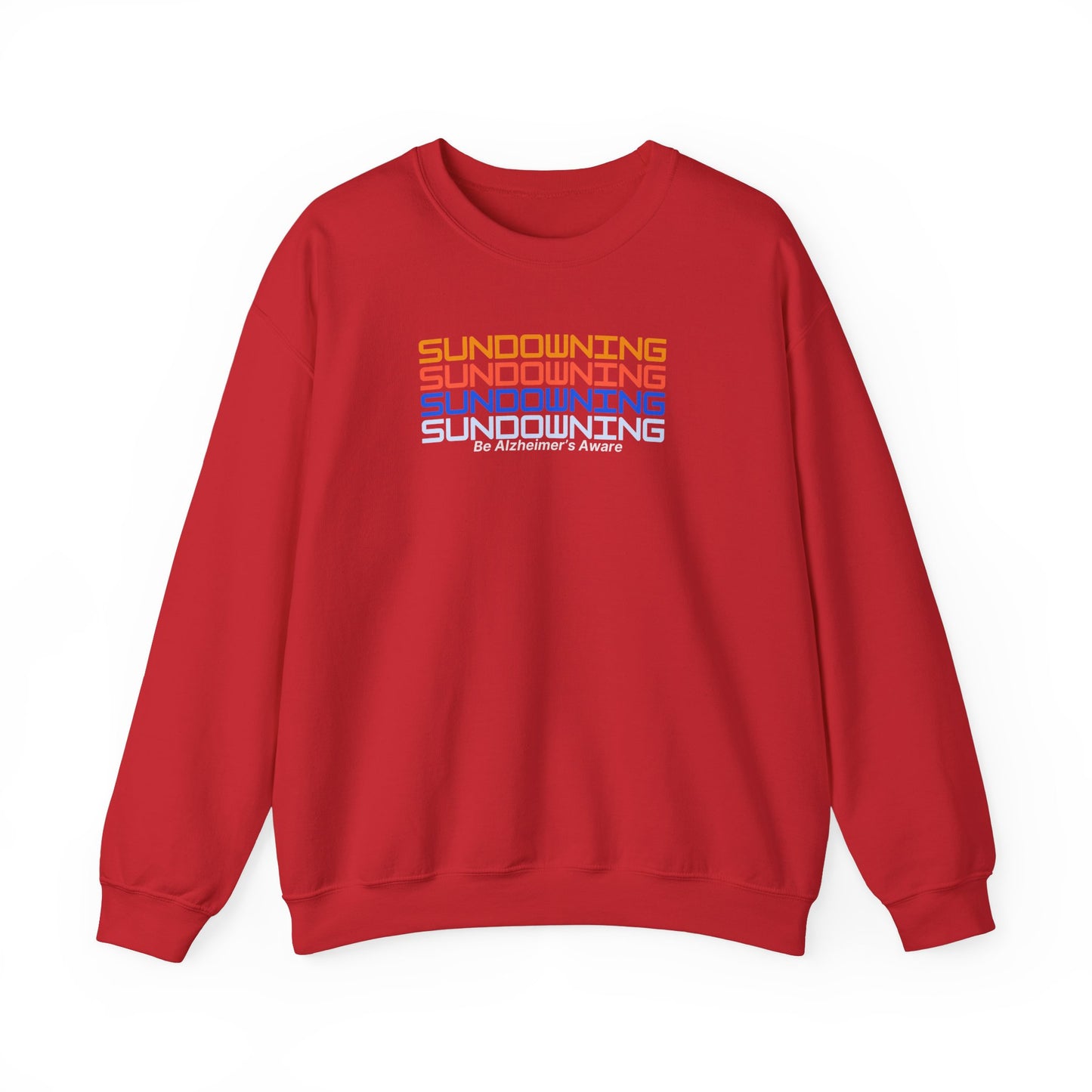 Be Alzheimer's Aware Sundowning Sunset Crewneck Sweatshirt